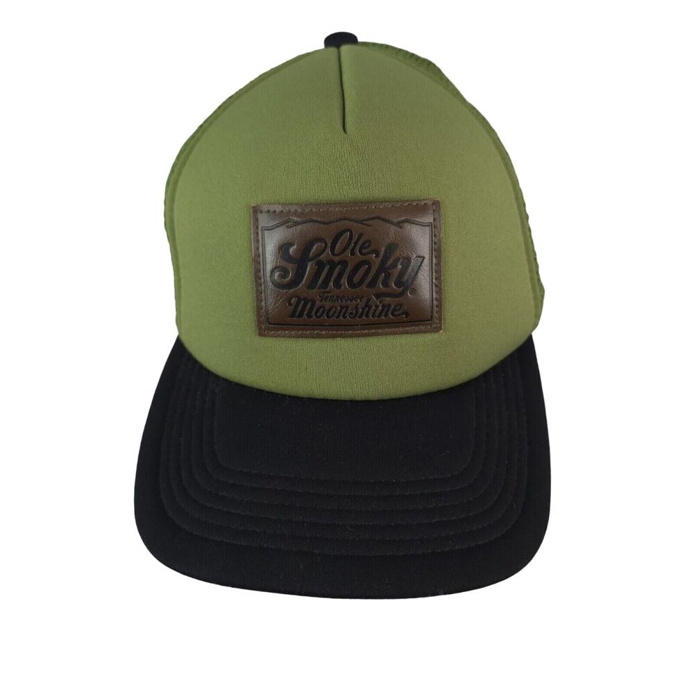Ole Smoky Tennessee Moonshine Whiskey Mesh Trucker SnapBack Green Black